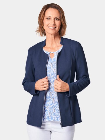 Goldner Blazer in Blau: Vorderseite