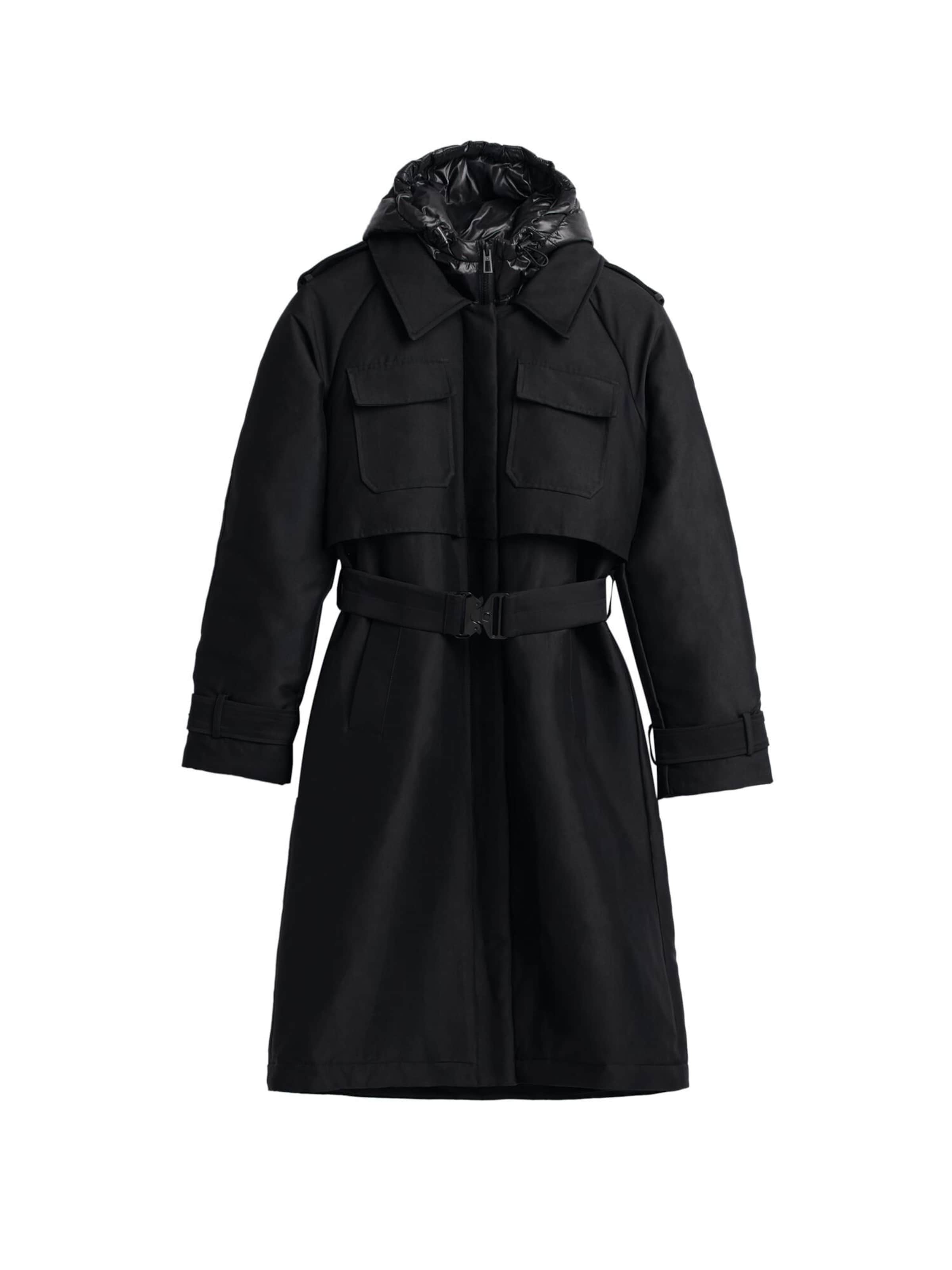 Desigual Between-seasons coat in Black: front