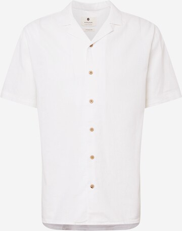 anerkjendt Skjorta 'LEO' i vit: framsida