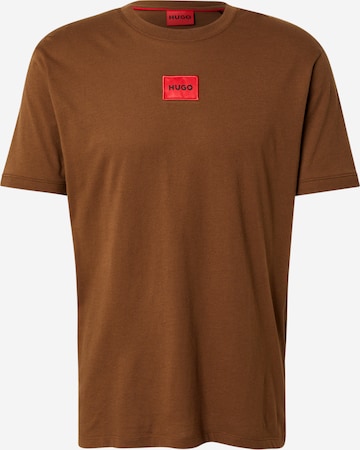 T-Shirt 'Diragolino212' HUGO en marron : devant