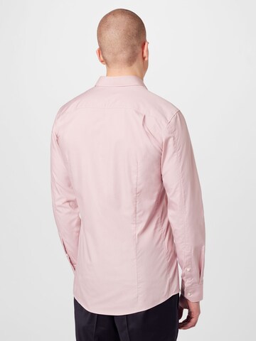 HUGO Slim fit Koszula 'Elisha' w kolorze różowy
