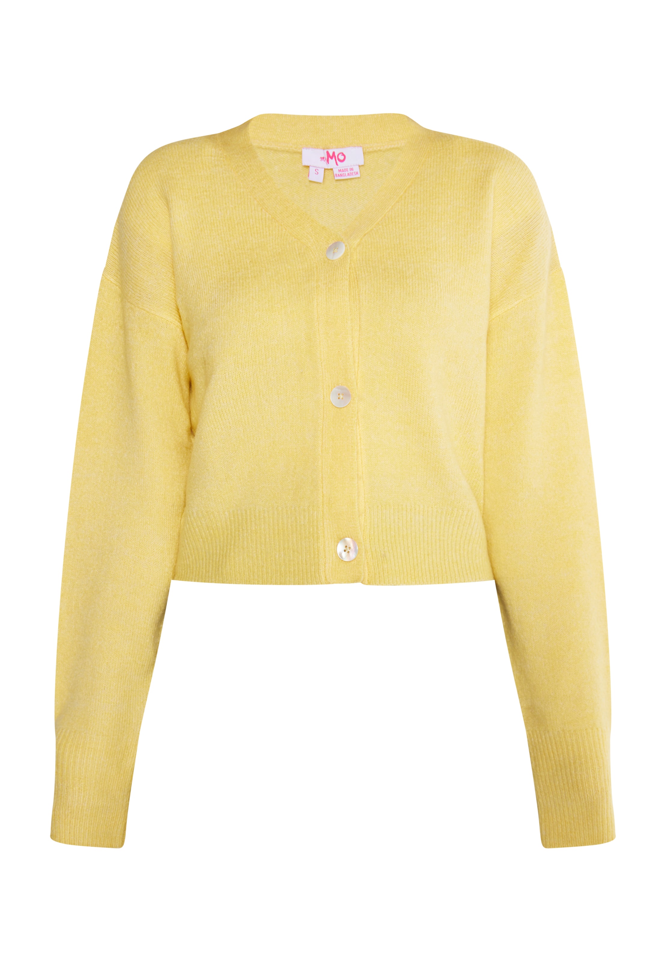 MYMO Вязаная кофта в Желтый: спереди