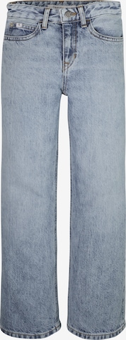 Calvin Klein JeansWide Leg/ Široke nogavice Traperice 'SALT PEPPER' - plava boja: prednji dio