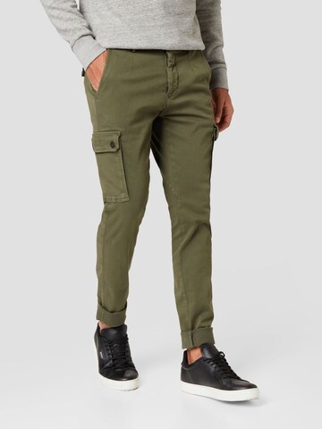 Coupe slim Jeans cargo 'Jaan' REPLAY en vert : devant