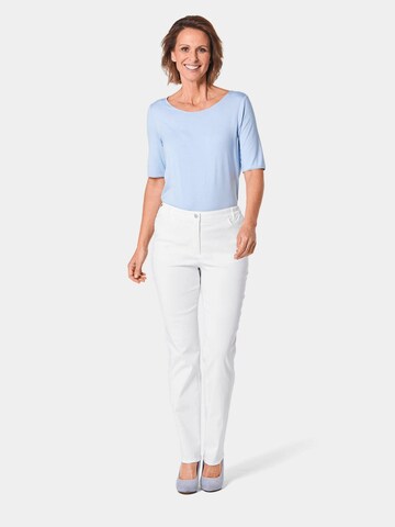 Regular Pantalon 'CARLA' Goldner en blanc
