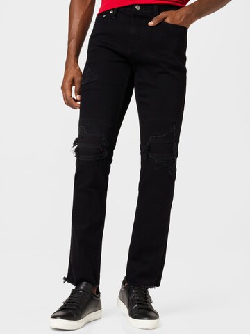 HOLLISTER Regular Jeans in Black: front