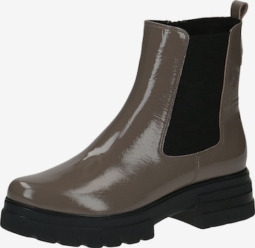 CAPRICE Chelsea Boots in Brown: front