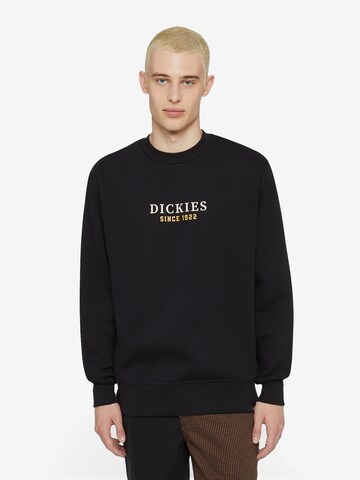 DICKIES Sweatshirt 'PARK' in Zwart: voorkant