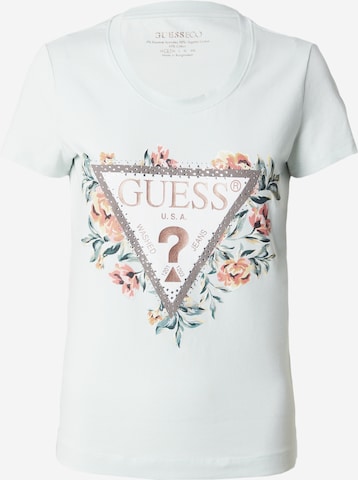 Tricou de la GUESS pe albastru: față