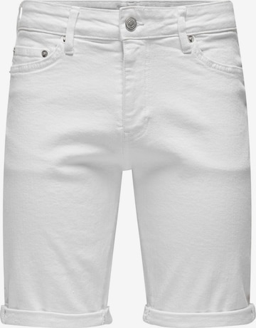 Only & Sons Slimfit Jeans 'PLY' i hvid: forside