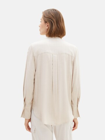 TOM TAILOR Bluse in Beige