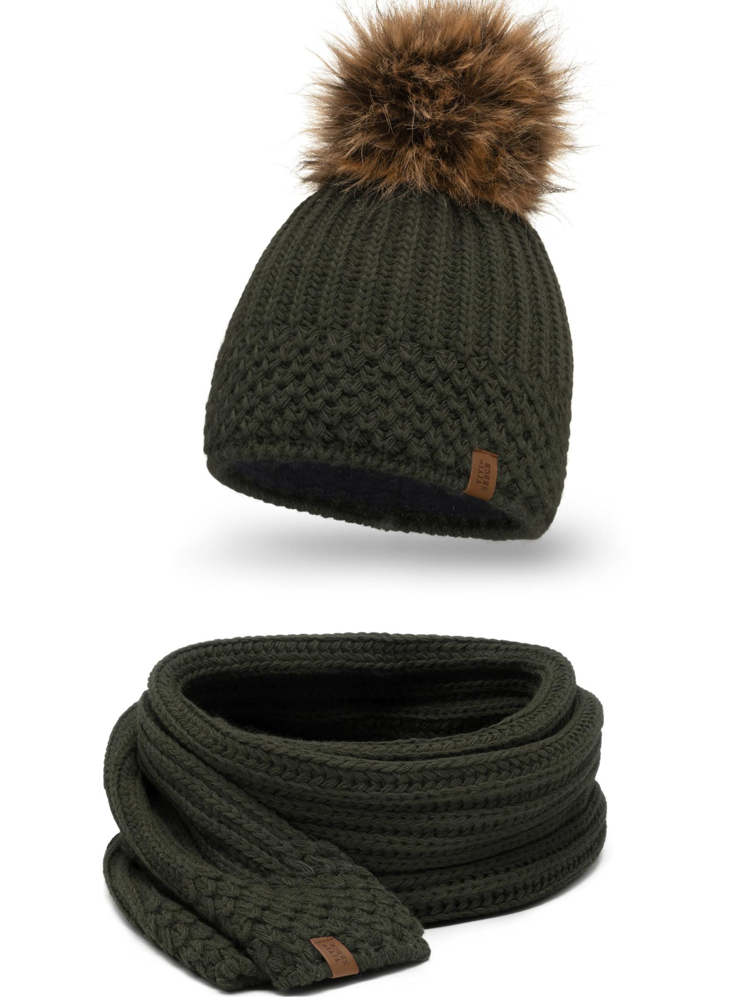 Vivisence Mütze '7016 Set'‌‌‌‌‌‌ in Grün: Vorderseite