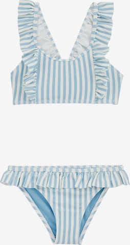 WE Fashion Bustier Bikini värissä sininen: etupuoli