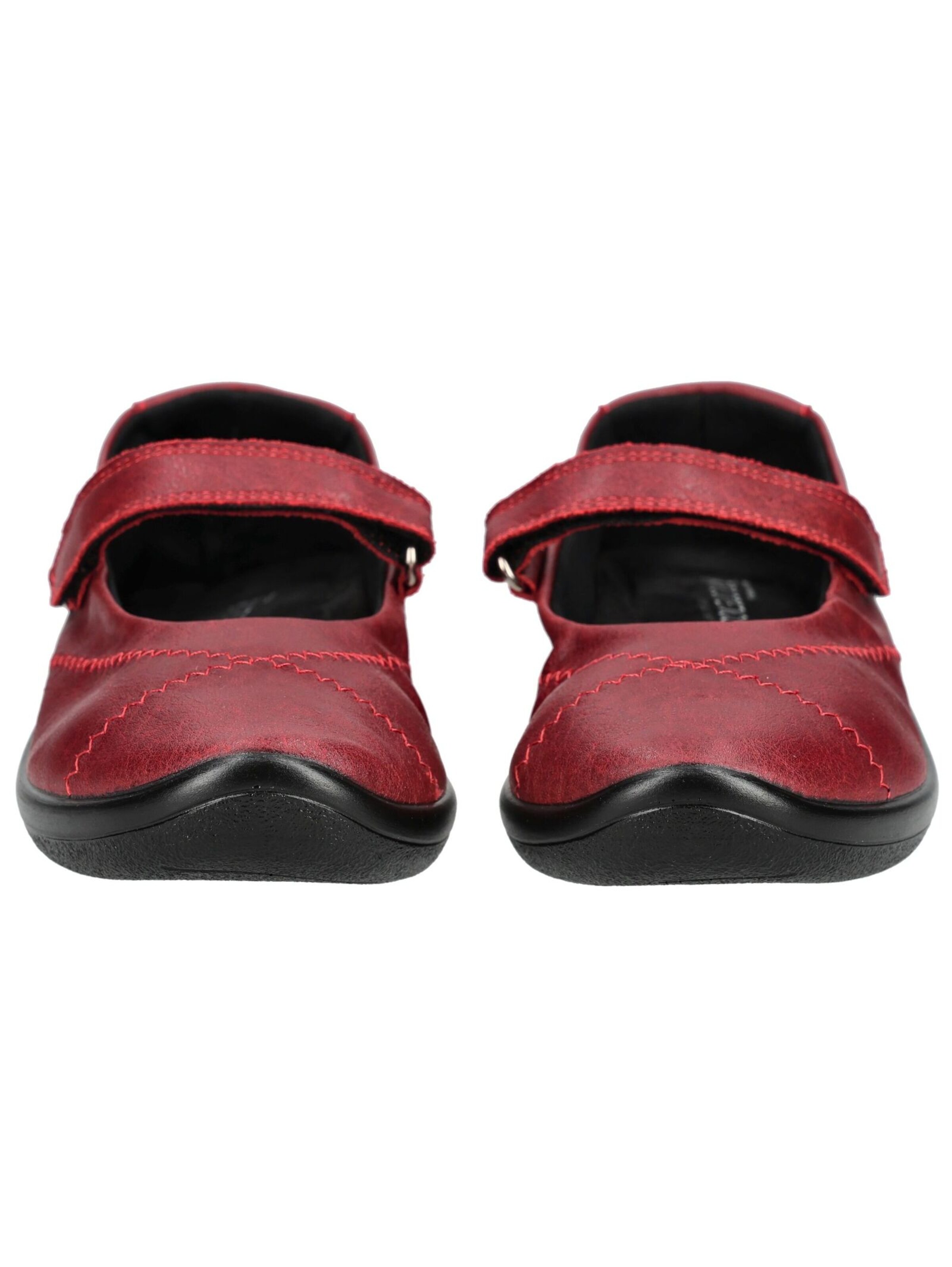 Arcopedico Ballet Flats with Strap in Red