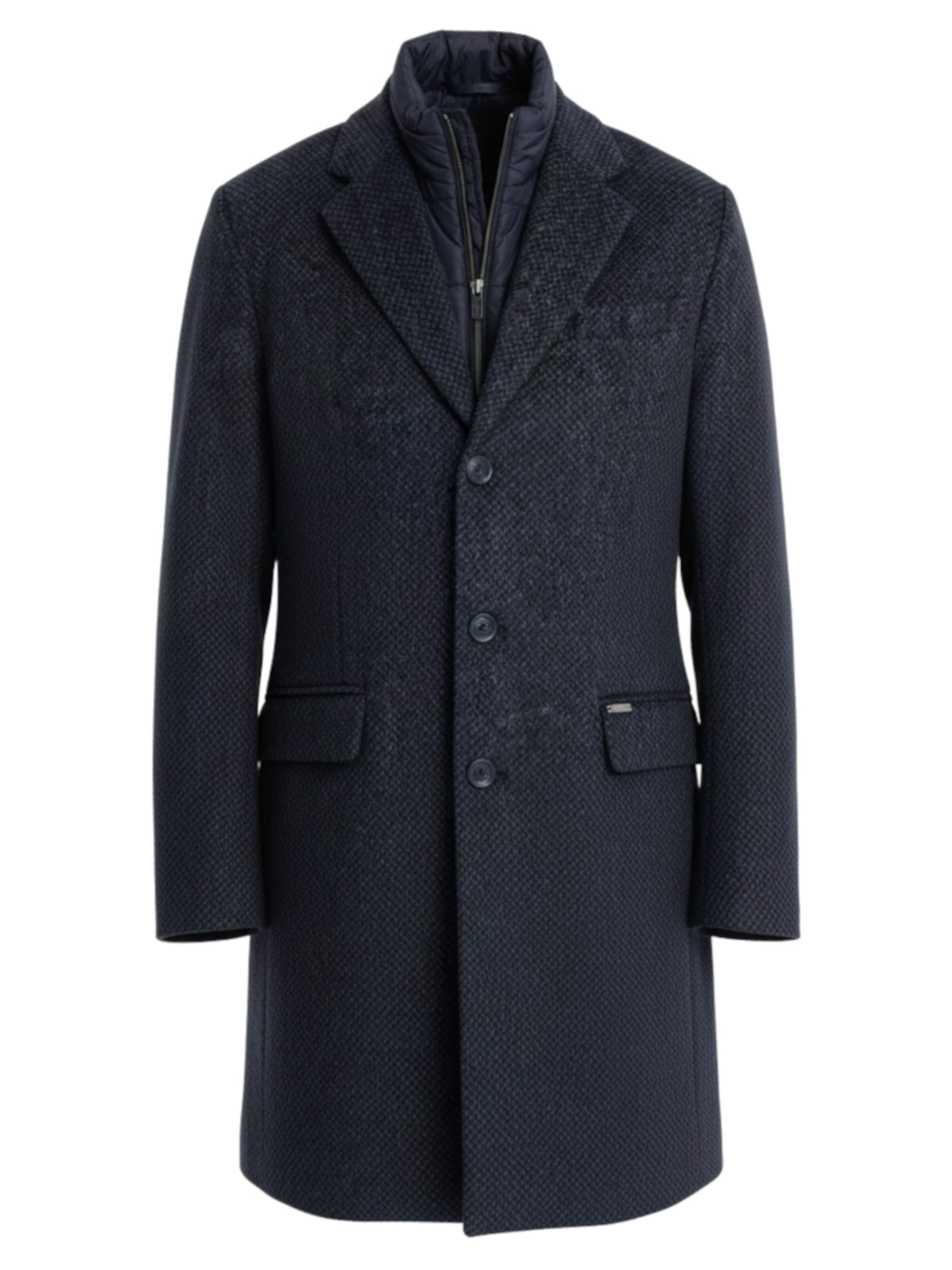 Ombre Tussenjas 'OM-COWC-0121' in de kleur Navy, Productweergave