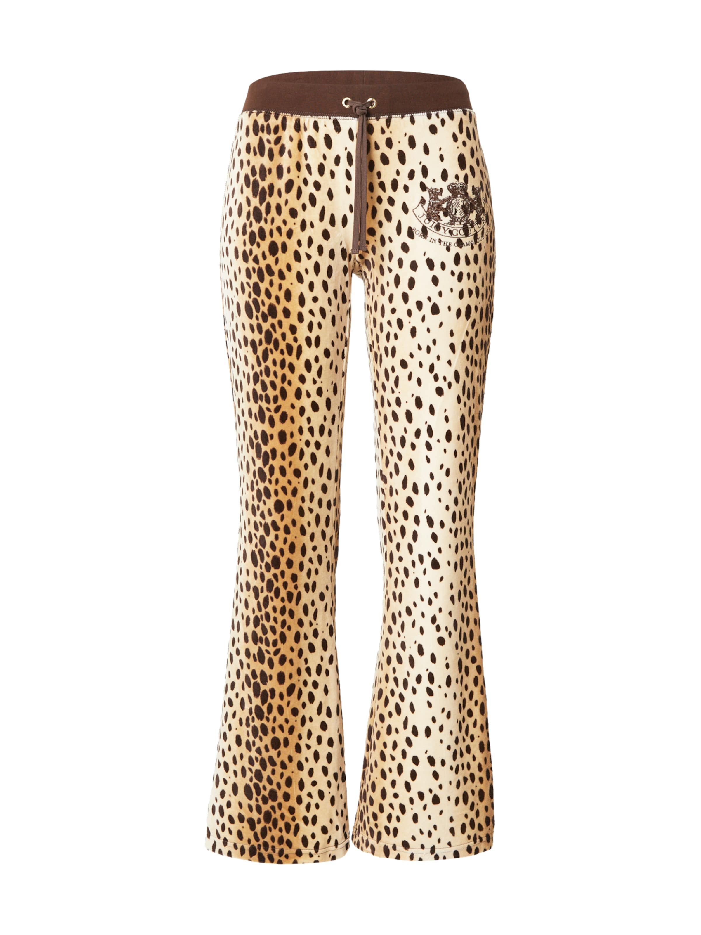 Juicy Couture Lużny krój Spodnie w kolorze brązowy: przód