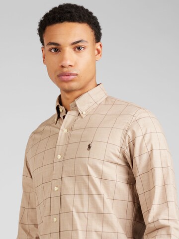 Coupe regular Chemise Polo Ralph Lauren en marron