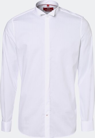 Finshley & Harding London Button Up Shirt in White: front
