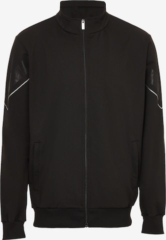 HOMEBASE Zip-Up Hoodie in Black: front