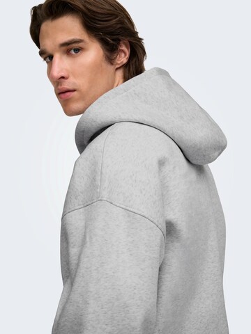 Only & Sons Zip-Up Hoodie 'ONSCERES' in Grey