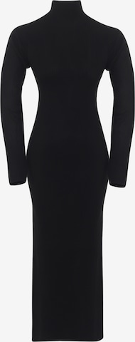 FRESHLIONS Gebreide jurk in Zwart: voorkant