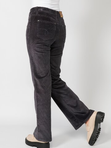 KOROSHI Flared Trousers in Grey