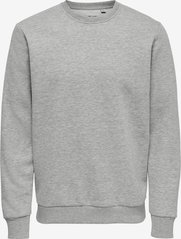 Only & Sons Sweatshirt 'Ceres' in Grey: front