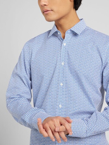 HUGO - Ajuste estrecho Camisa 'Elisha02' en azul