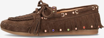 Haboob Moccasin 'Yara' in Brown: front