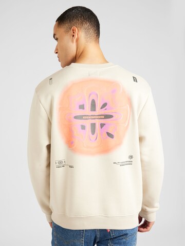 River Island Sweatshirt 'HEATMAP' in Beige