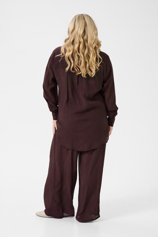 KAFFE CURVE Bluse 'Alia' in Braun