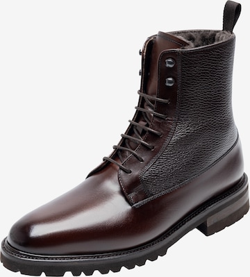 Henry Stevens Veterboots 'Winston PDB5' in Bruin: voorkant
