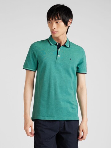 Tricou 'JJEPaulos' de la JACK & JONES pe verde: față