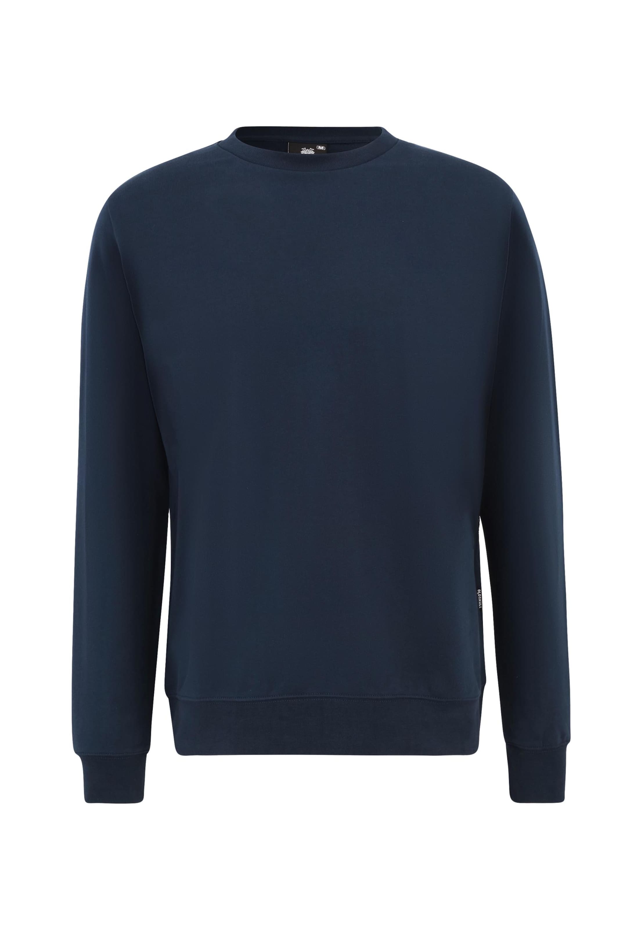 Sweat-shirt 'Plain Basic' Oldskull en bleu : devant