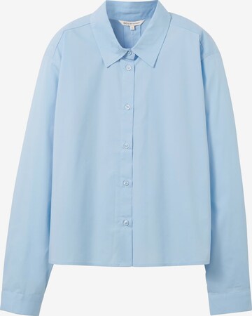 TOM TAILOR Blouse in Blauw: voorkant