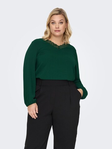 ONLY Carmakoma Sweater in Green: front