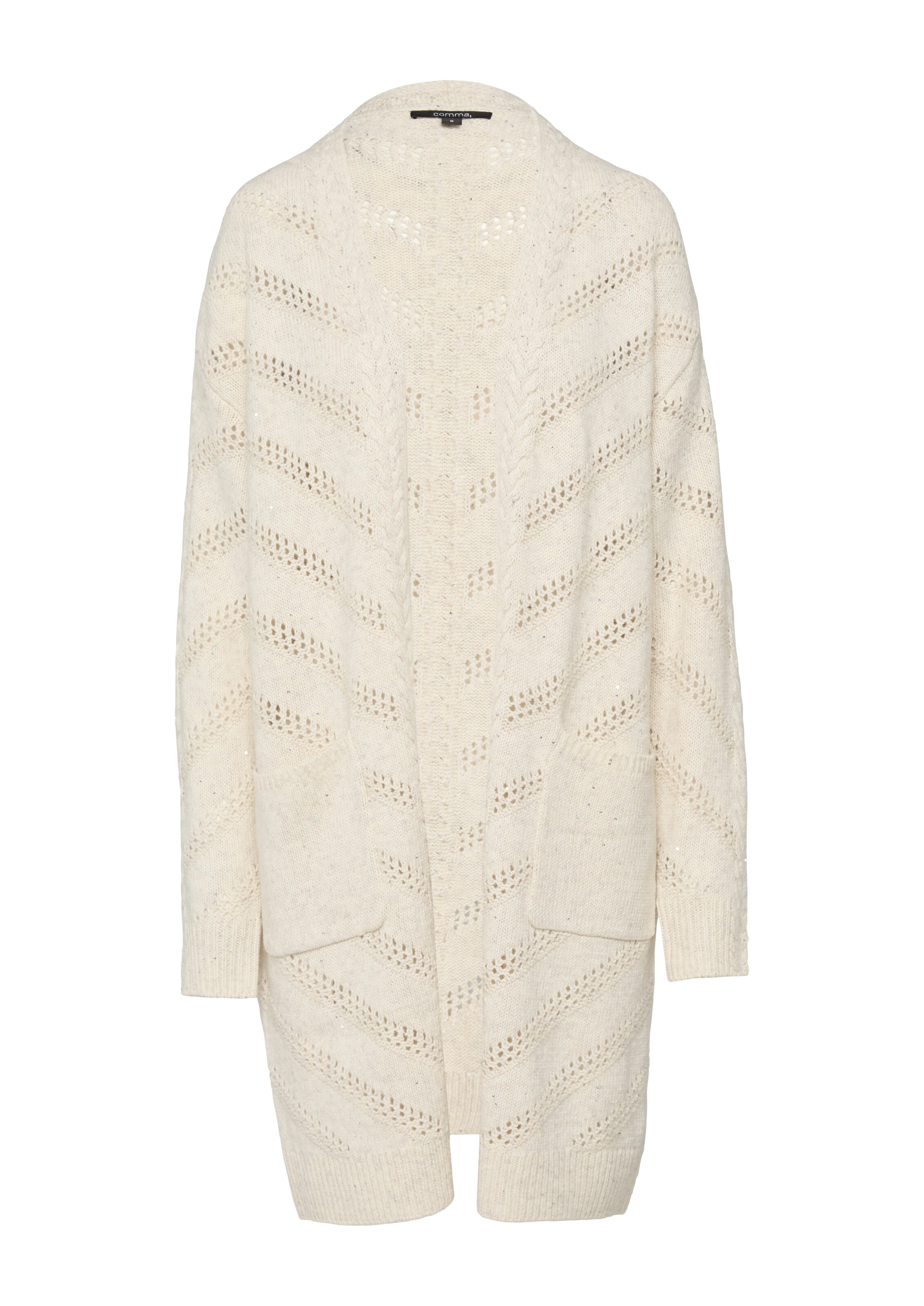 Cardigan COMMA en beige : devant