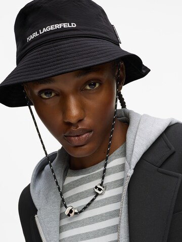 melns Karl Lagerfeld Hūte 'Ikon'