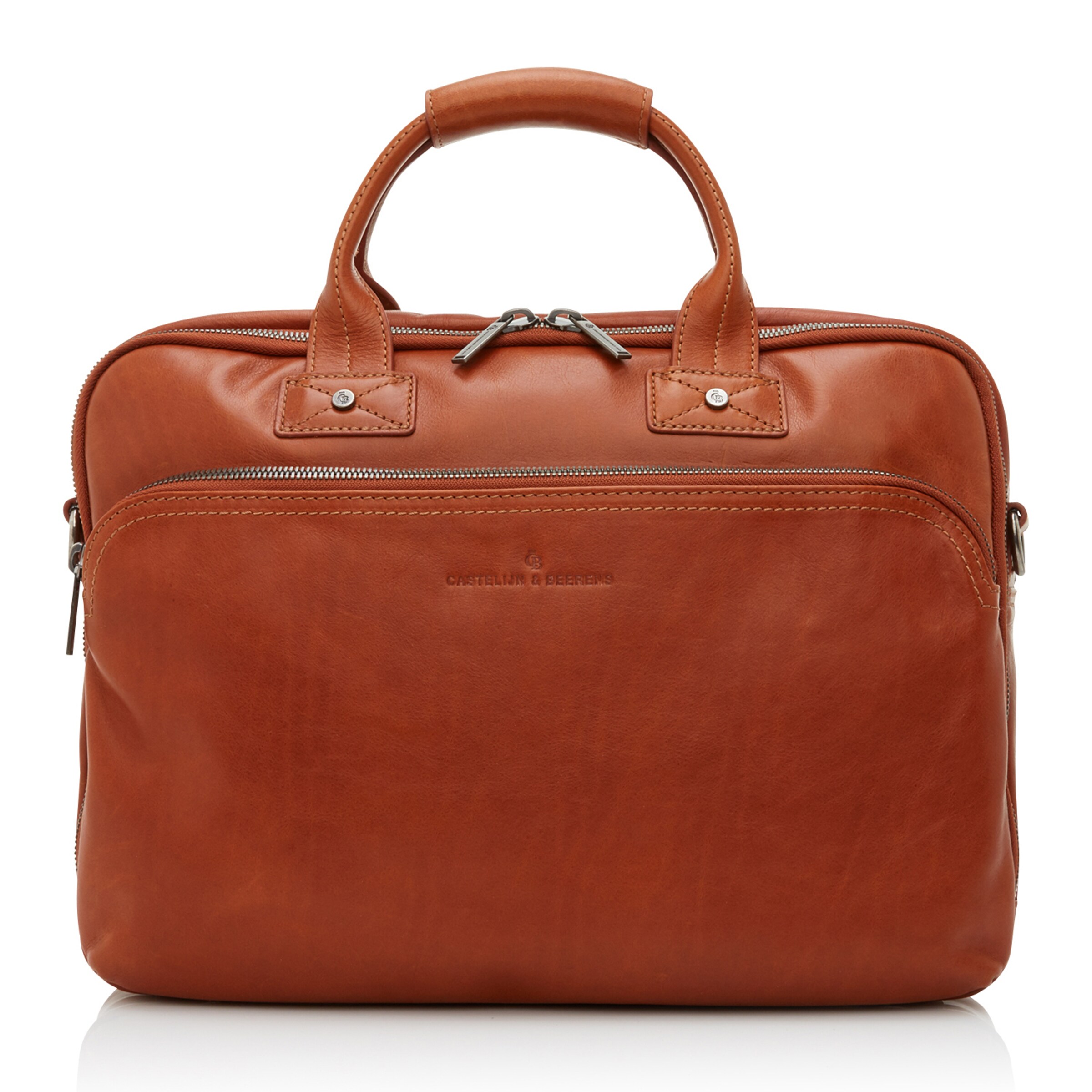 Borsa portadocumenti 'Firenze' di Castelijn & Beerens in marrone: frontale