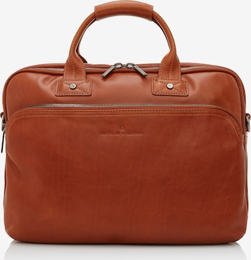 Castelijn & Beerens Document Bag 'Firenze' in Brown: front