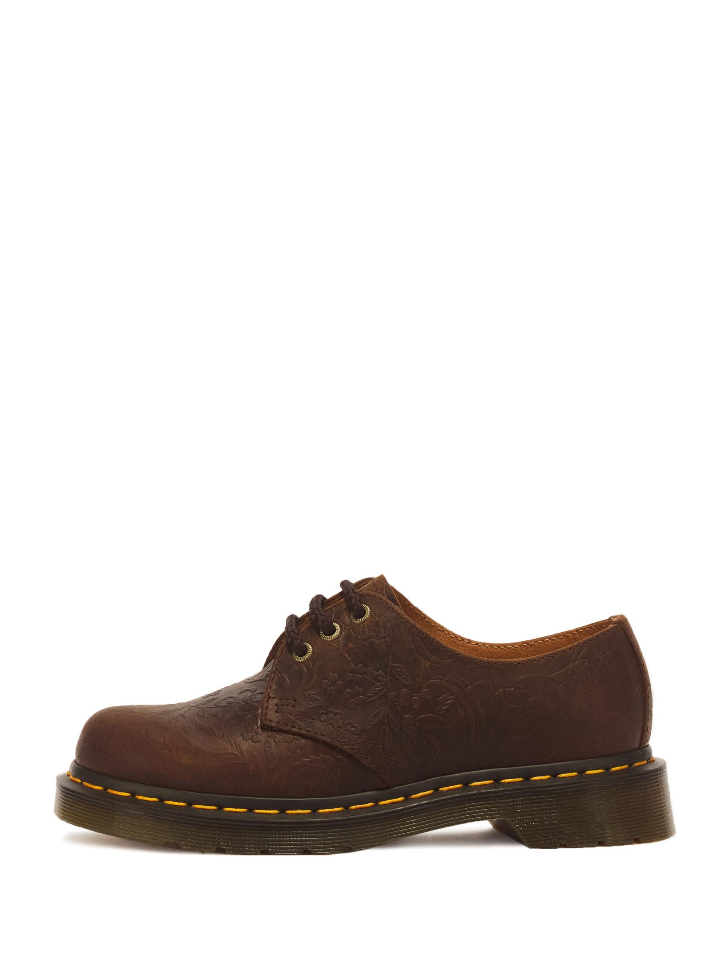 Dr. Martens Lace-Up Shoes '1461 Floral Emboss crazy horse' in 41/Regular in Brown, Item view