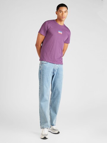 LEVI'S ® Normalny krój Koszulka 'Graphic Crewneck Tee' w kolorze fioletowy