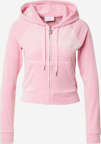 Juicy Couture Zip-Up Hoodie 'MADISON' in Pink: front