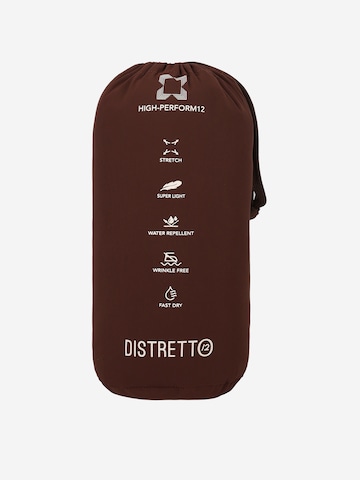 Distretto12 Regular fit Functioneel overhemd 'High-Perform12' in Bruin