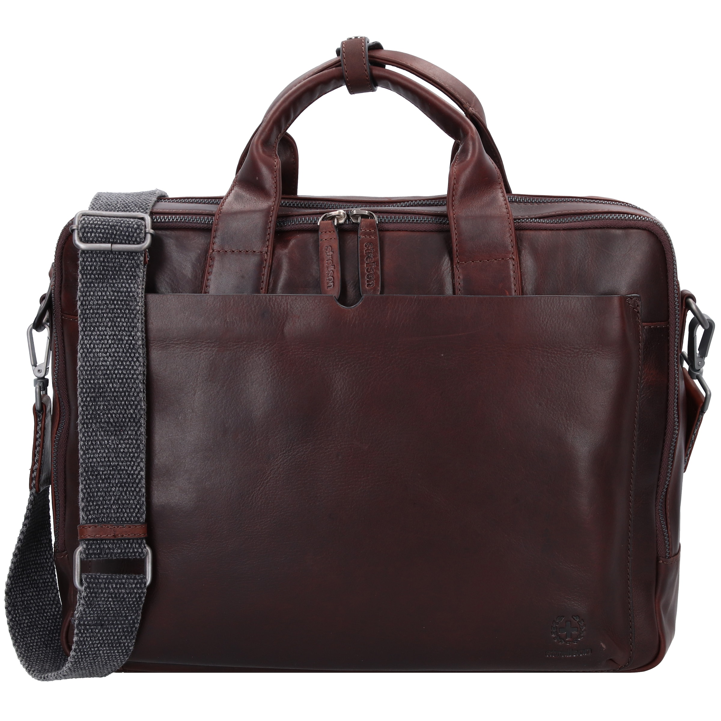 STRELLSON Aktentasche 'Stratford' in Braun: Vorderseite