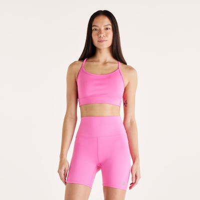 new balance Soutien-gorge de sport 'Essential' en L en rose foncé, Vue avec produit