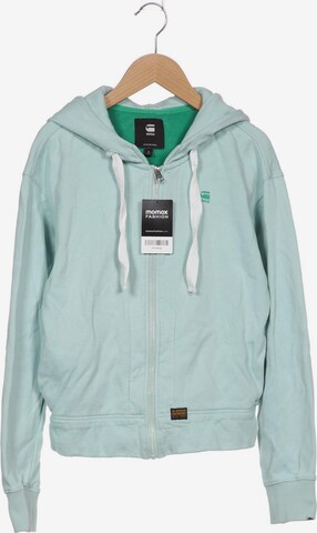 G-Star RAW Sweatshirt & Zip-Up Hoodie in S in Green: front