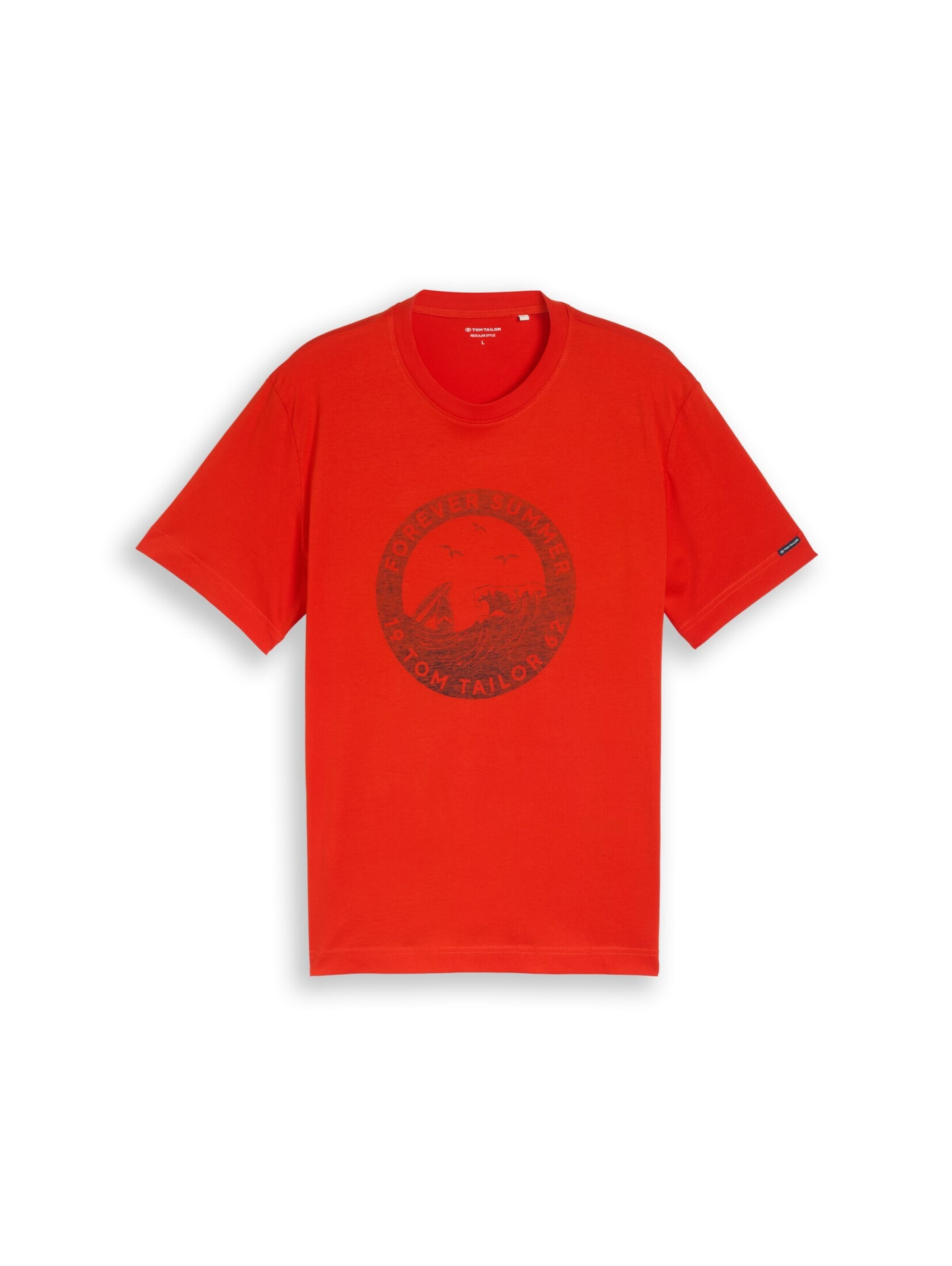 TOM TAILOR Shirt in Rood: voorkant