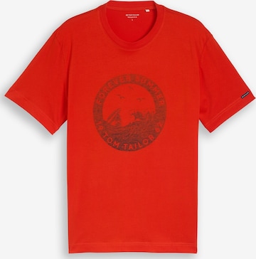 TOM TAILOR Shirt in Rood: voorkant