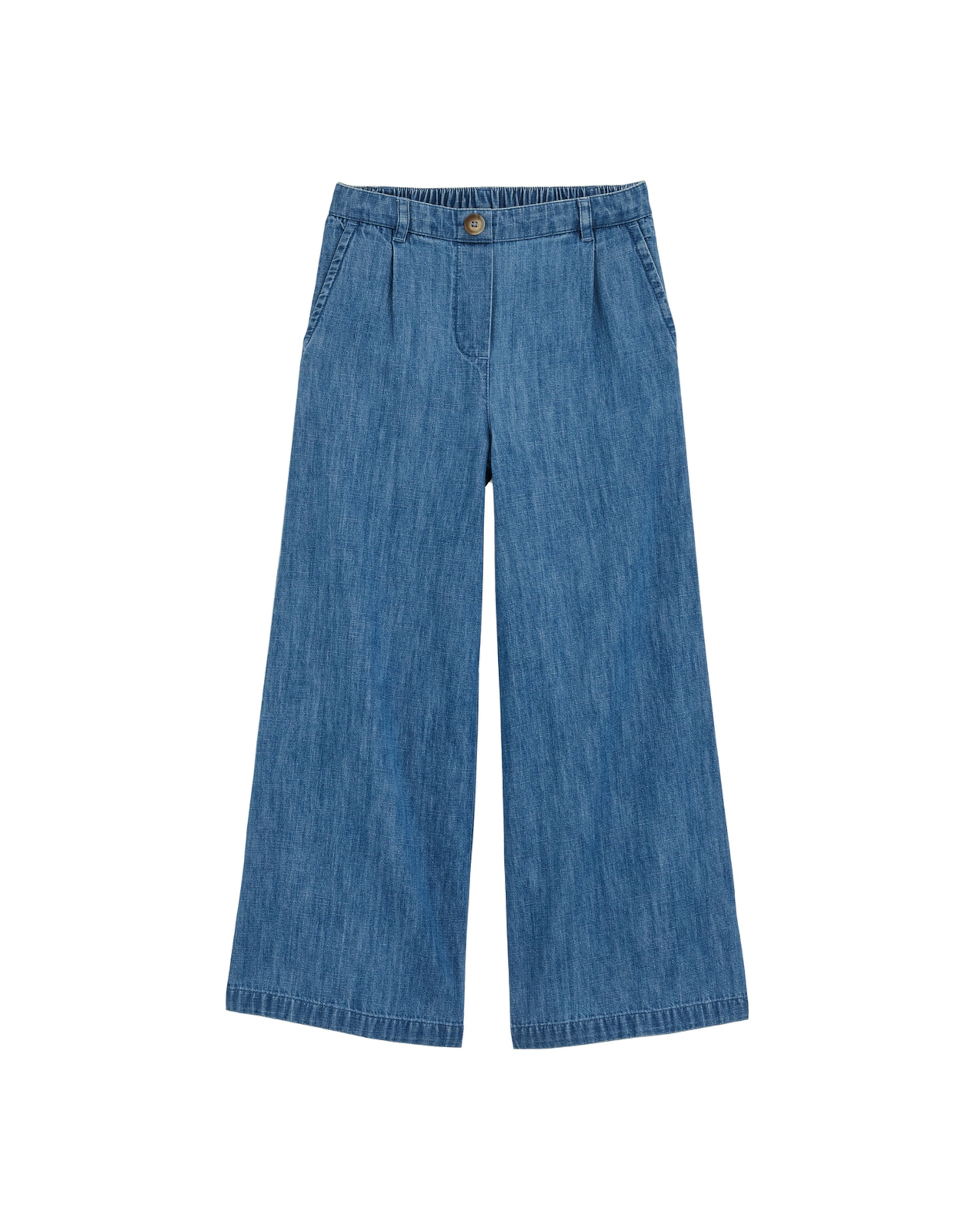 WE Fashion Wide leg Jeans in Blauw: voorkant